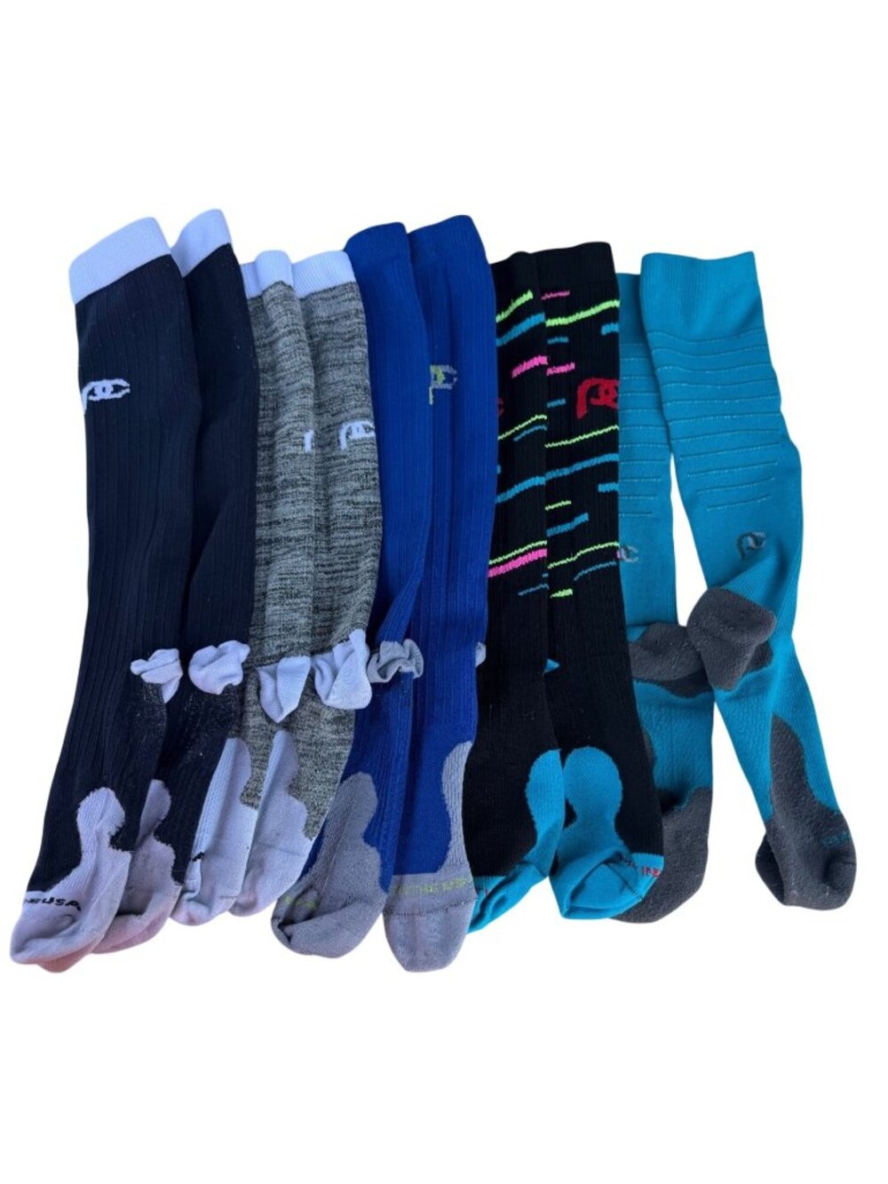 Lot of 5 PROcompression Knee High Compression Socks Nylon Blend Women's Size S/M